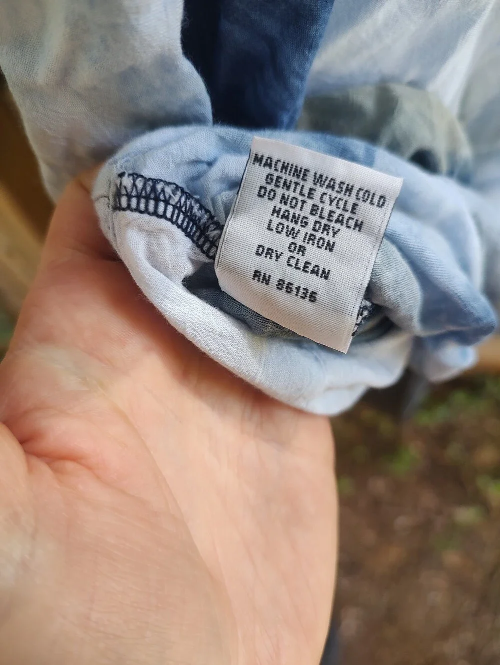 🏵️ Bryn Walker Tie Dye Boho Oversized Flutter Boxy Shirt - Picture 4 of 8
